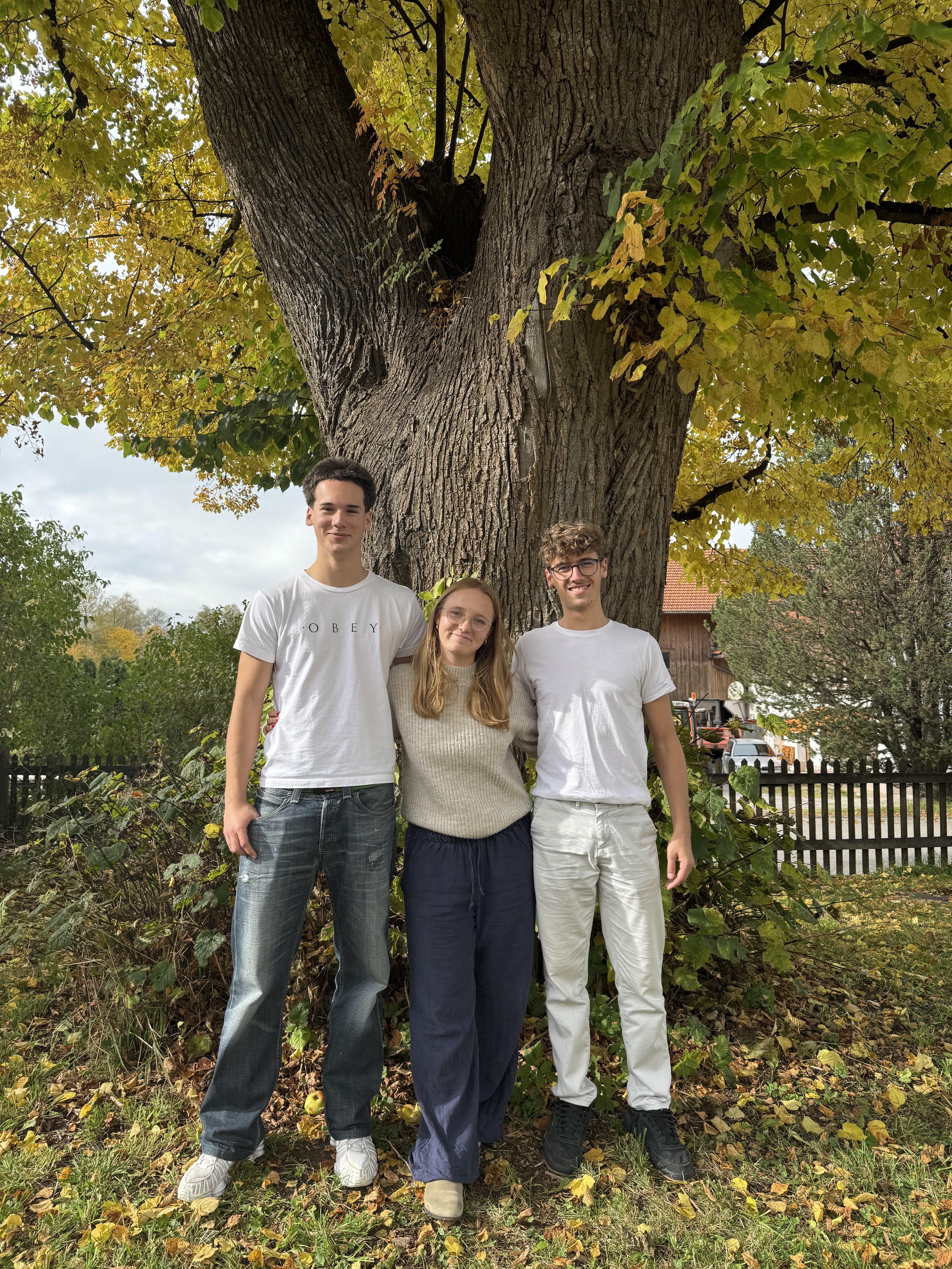 Unsere Schülersprecher/-innen (v.l.n.r.): Timon Fodermeyer, Maya Zimmermann und Marian Bauschmid (alle Q12)