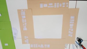 Der maßstabsgetreue Aufbauplan des Themenraums Bunkergeschichte.