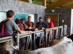 Und die Schüler des landwirtschaftlichen Gymnasiums haben viele Fragen.