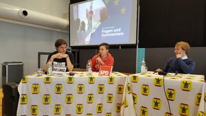 Regina Renner setzte sich für ein Gesetzesintiativrecht des Europaparlaments ein, um die demokratische Legitimation von EU-Gesetzesakten zu erhöhen.