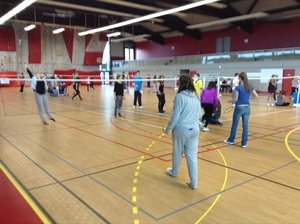 Wir waren beim Badmintonturnier schlecht. (Andreas und Florian) Wir haben die Franzosen abgezockt. (Katharina und Lena B.)