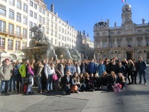 In Lyon mussten wir viel laufen, war aber voll cool. (Franziska und Leonie)